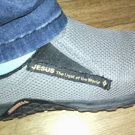 Jesus label shoe
